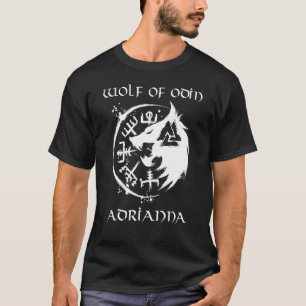 Wolf von Odin Adrianna Personalisiert T-Shirt