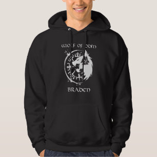 Wolf von Odin Braden Personalisiert Hoodie