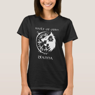 Wolf von Odin Dianna Personalisiert T-Shirt