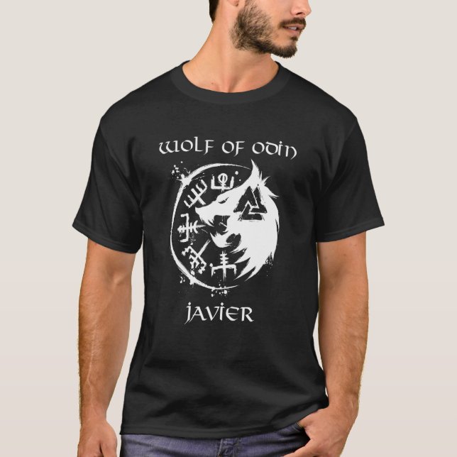 Wolf von Odin Javier Personalisiert T-Shirt (Vorderseite)