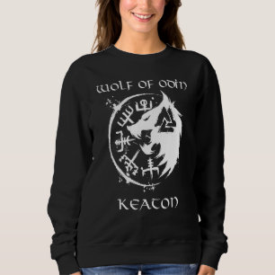 Wolf von Odin Keaton Personalisiert Sweatshirt