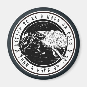 Wolf von Odin Magnet