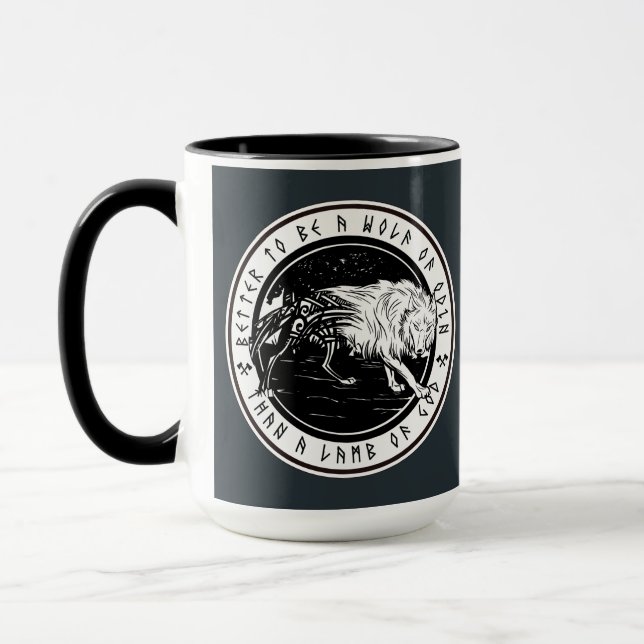 Wolf von Odin Tasse (Links)