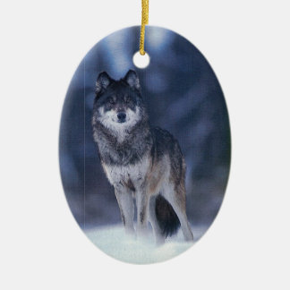 Wolf-Wächter-Verzierung Keramikornament