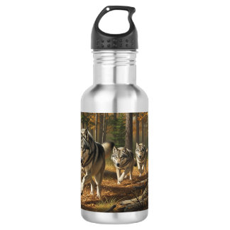 Wolf Wasserflasche Stil 1