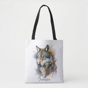 Wolf Watercolor Painting