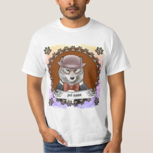 Wolf Wearing Glasses T-Shirt