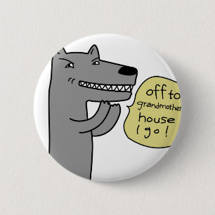 Wolf (weiß) button
