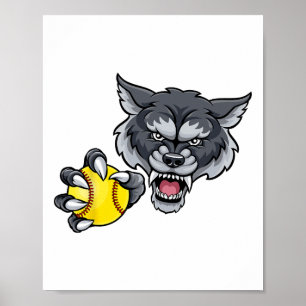 Wolf Werwolf Softll Ll Tiermaskottchen Poster
