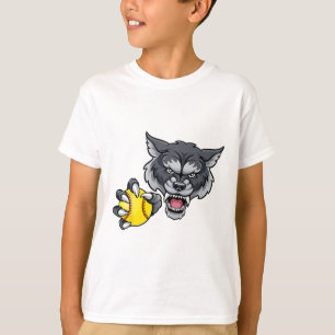 Wolf Werwolf Softll Ll Tiermaskottchen T-Shirt