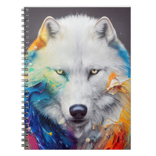 Wolf White Wolf Animal Discovery Adventure Nature Notizblock