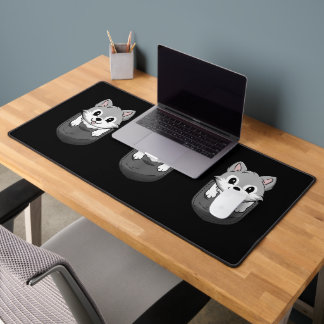 Wolf Wild Animal Lover Hunter Zoology Schreibtischunterlage