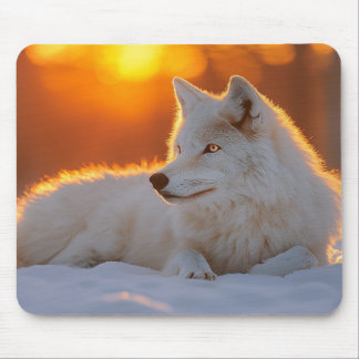 Wolf Wild Animal Loving Portrait Mousepad