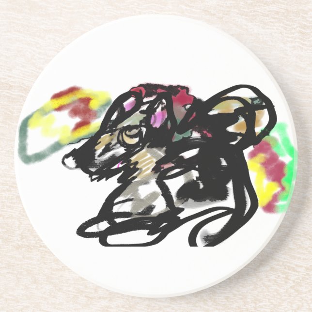 Wolf Wild Herbst Getränkeuntersetzer (Vorne)