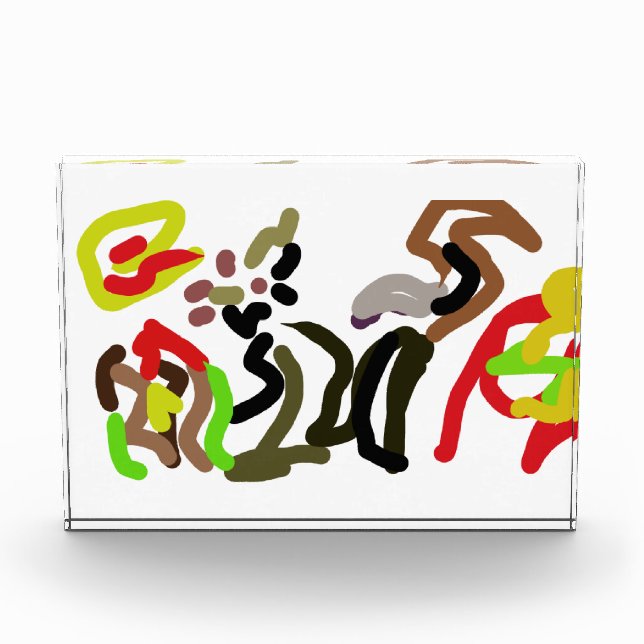 Wolf wild ink autumn  fotoblock (Vorderseite)