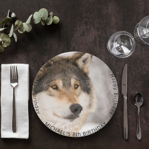 Wolf-Wildboy-Geburtstagsparty Pappteller