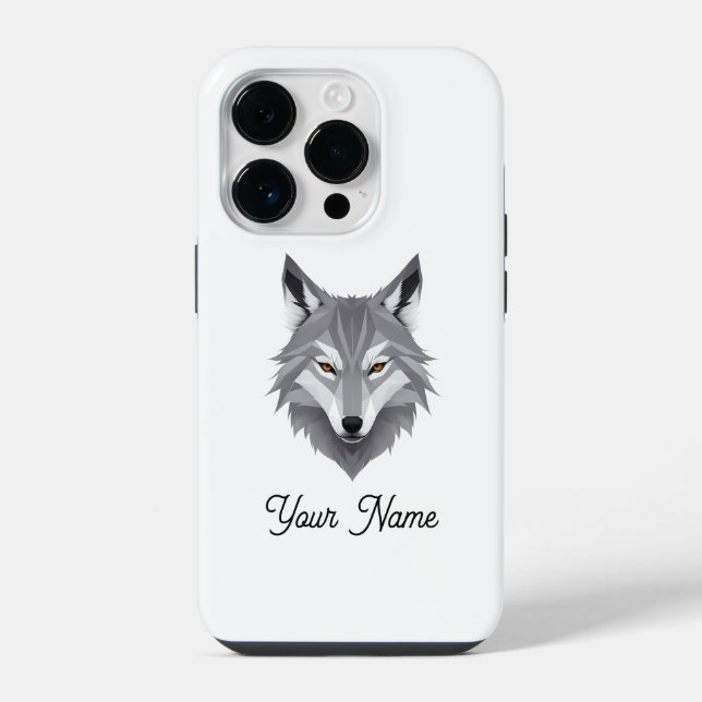 Wolf Wilde Seele iPhone Hülle (Rückseite)
