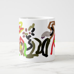 Wolf wilde Tinte Herbst Jumbo-Tasse