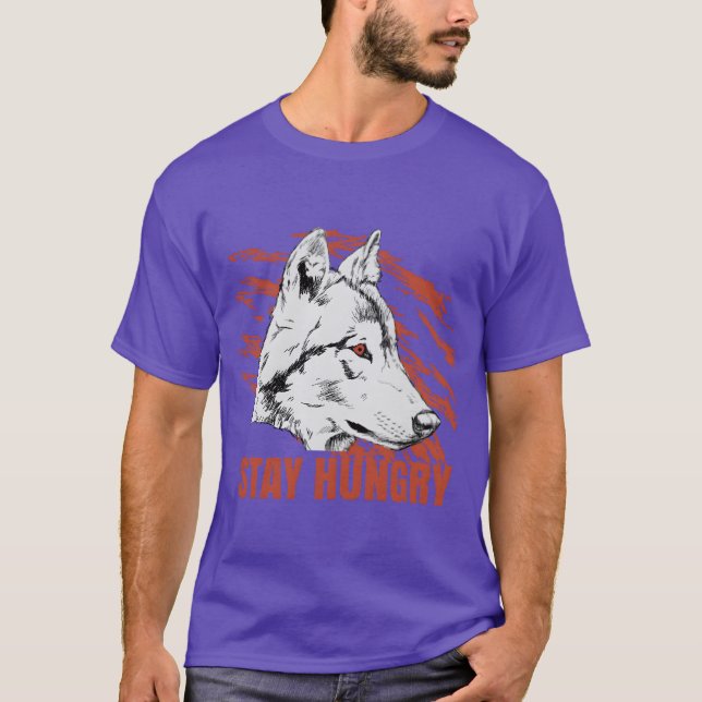 Wolf Wildtier-Geschenk lustig T-Shirt (Vorderseite)