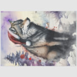 Wolf Winter Christmas Decoupage Watercolor Seidenpapier<br><div class="desc">Wolf Winter Christmas Decoupage Watercolor</div>
