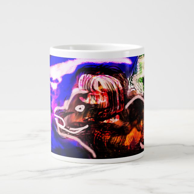 Wolf Winter cool Jumbo-Tasse (Vorderseite)