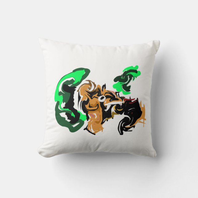 Wolf  winter  joy kissen (Vorderseite)