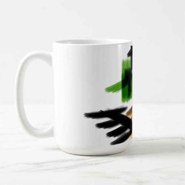Wolf Winter Spaß Kaffeetasse (Links)