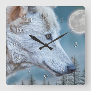 WOLF WINTER VOLLMOONSTEIGERUNG QUADRATISCHE WANDUHR