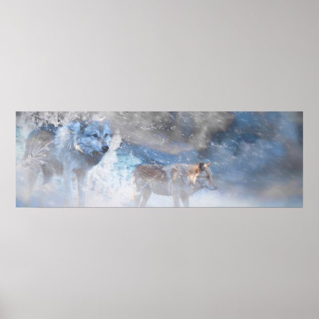 WOLF WINTERGEBIETE POSTER (Vorne)