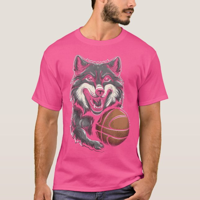 Wolf Wolf für Männer Wolf Frauen Wolf Moon T-Shirt (Vorderseite)