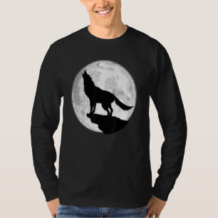 Wolf Wolf Heulender Wolf Mond Wolf T-Shirt