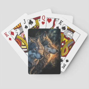 Wolf Wölfe Mystisch Magisch Spielkarten