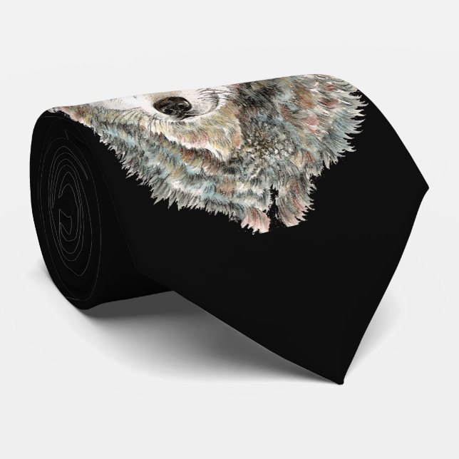 Wolf, Wölfe, Wildtiere, Natur, Krawatte (Gerollt)