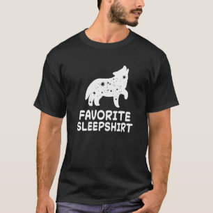 Wolf Wolves Nickerchen Schlafschlafen Pajama Pajam T-Shirt