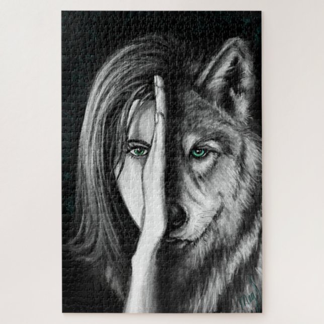 Wolf Woman - Emotion Acrylic Jigsaw Puzzle (Vertikal)
