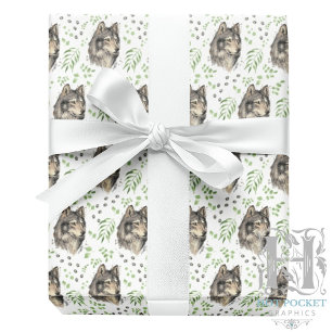 Wolf Wrapping Paper Geschenkpapier