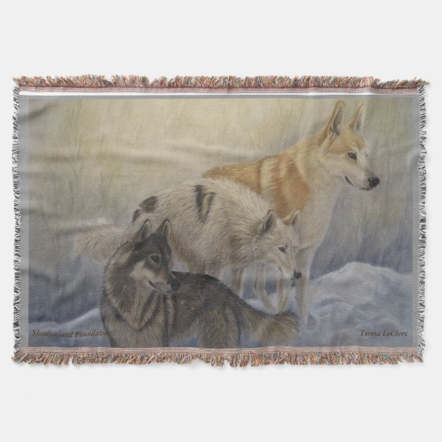 Wolf-Wurfs-Decke Decke (Vorderseite)