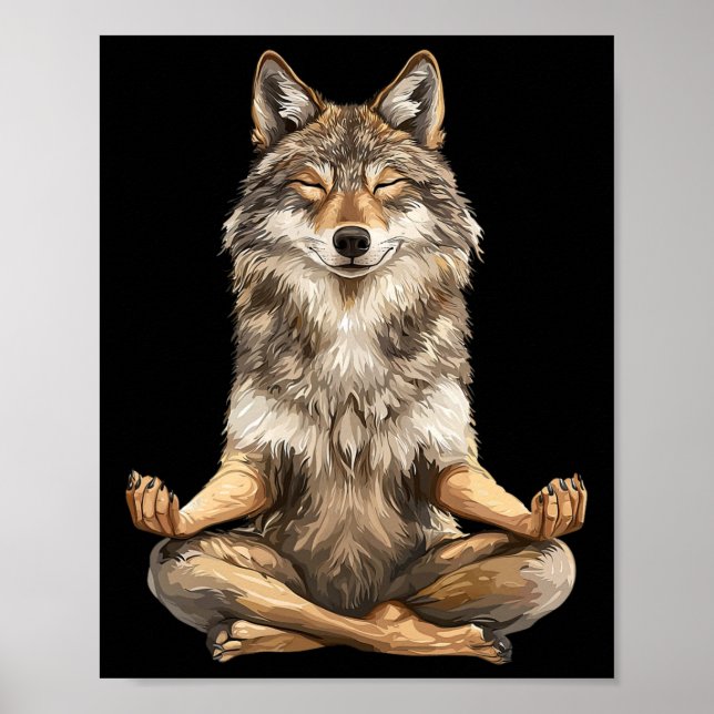 Wolf-Yoga  Poster (Vorne)