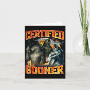 Wolf Zertifizierter Gooner Lustiger Bootleg Meme P Karte