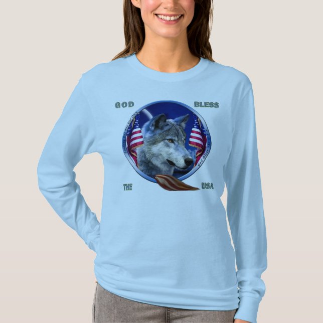 Wolf-Zuhause vom tapferen T-Shirt (Vorderseite)