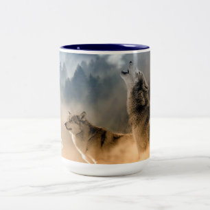 Wolf Zwei-Tone-Kaffee-Tasse Zweifarbige Tasse