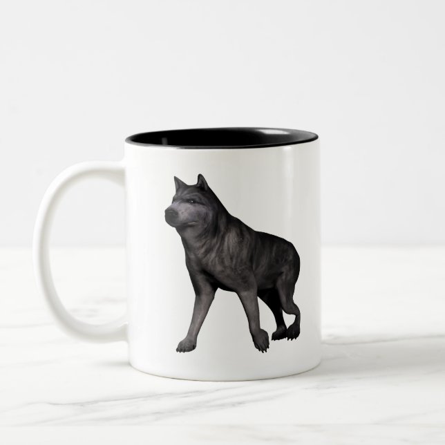 Wolf Zweifarbige Tasse (Links)