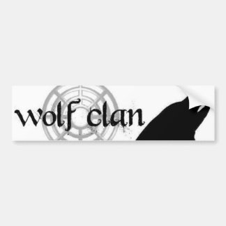 Wolfclan bumpersticer autoaufkleber