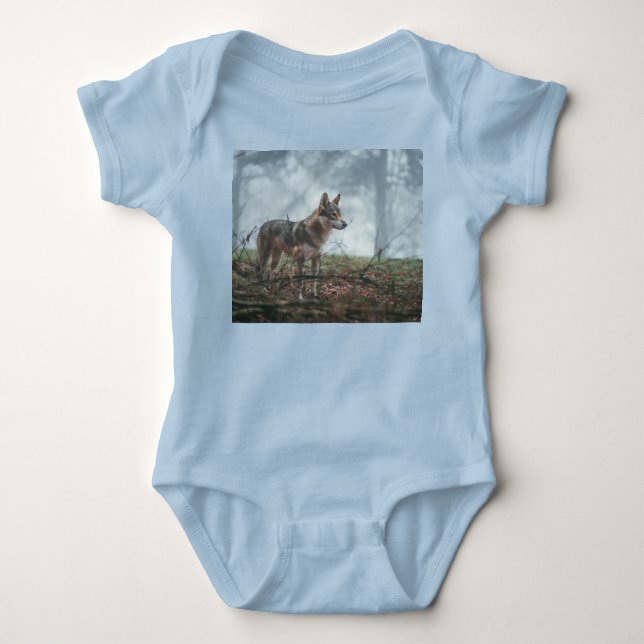 Wolfdog Baby Bodysuit Strampler (Vorderseite)