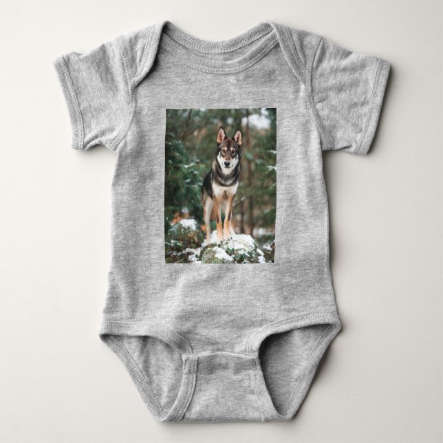 Wolfdog Baby Strampler (Vorderseite)