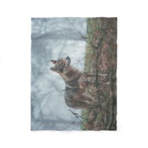 Wolfdog Fleece Blanket