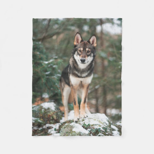 Wolfdog Fleecedecke (Vorderseite)