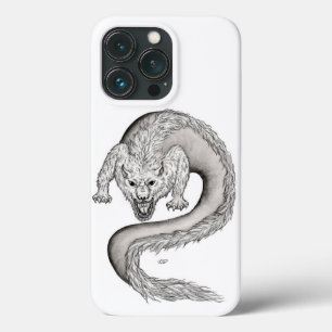 Wolfdragon Schwarzweiß-Design Case-Mate iPhone Hülle