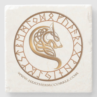 Wölfe des Schierlings-Höhlen-Untersetzer Steinuntersetzer