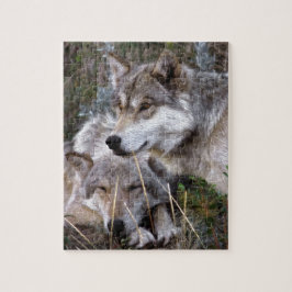 Wölfe ~ Digital-Öl-Schmerzen Puzzle